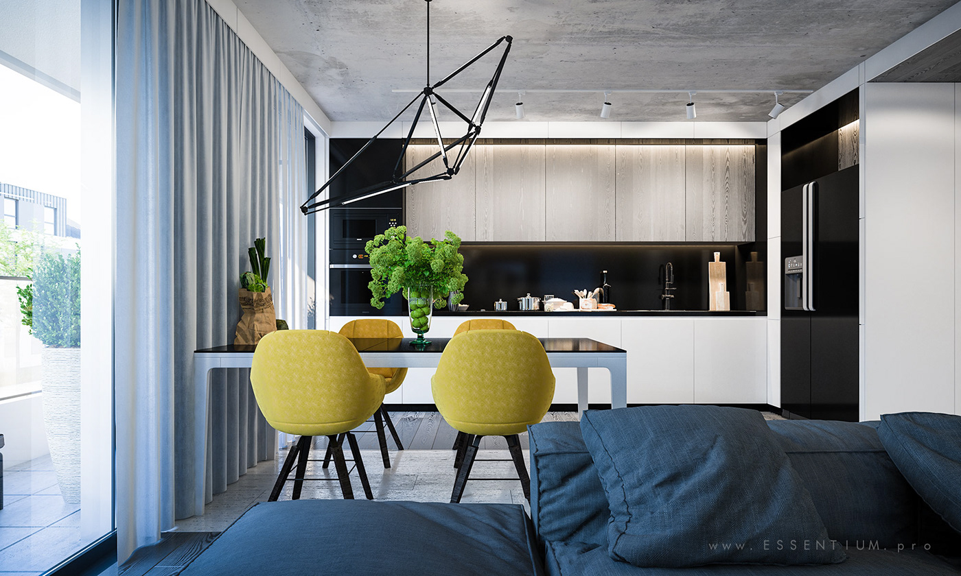 archviz 3D vr Render residential Interior design real estate apartment studio