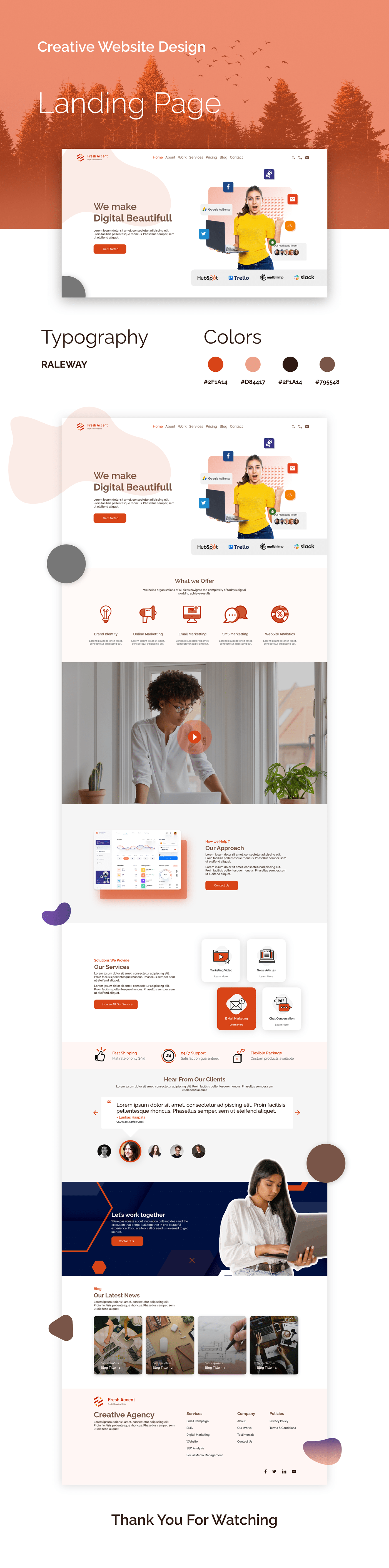 Experience landing page UI/UX user interface ux Website