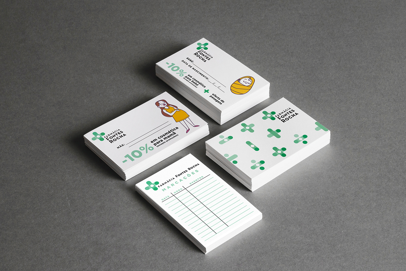 logo branding  pharmacy science Health graphic design  identity green cards