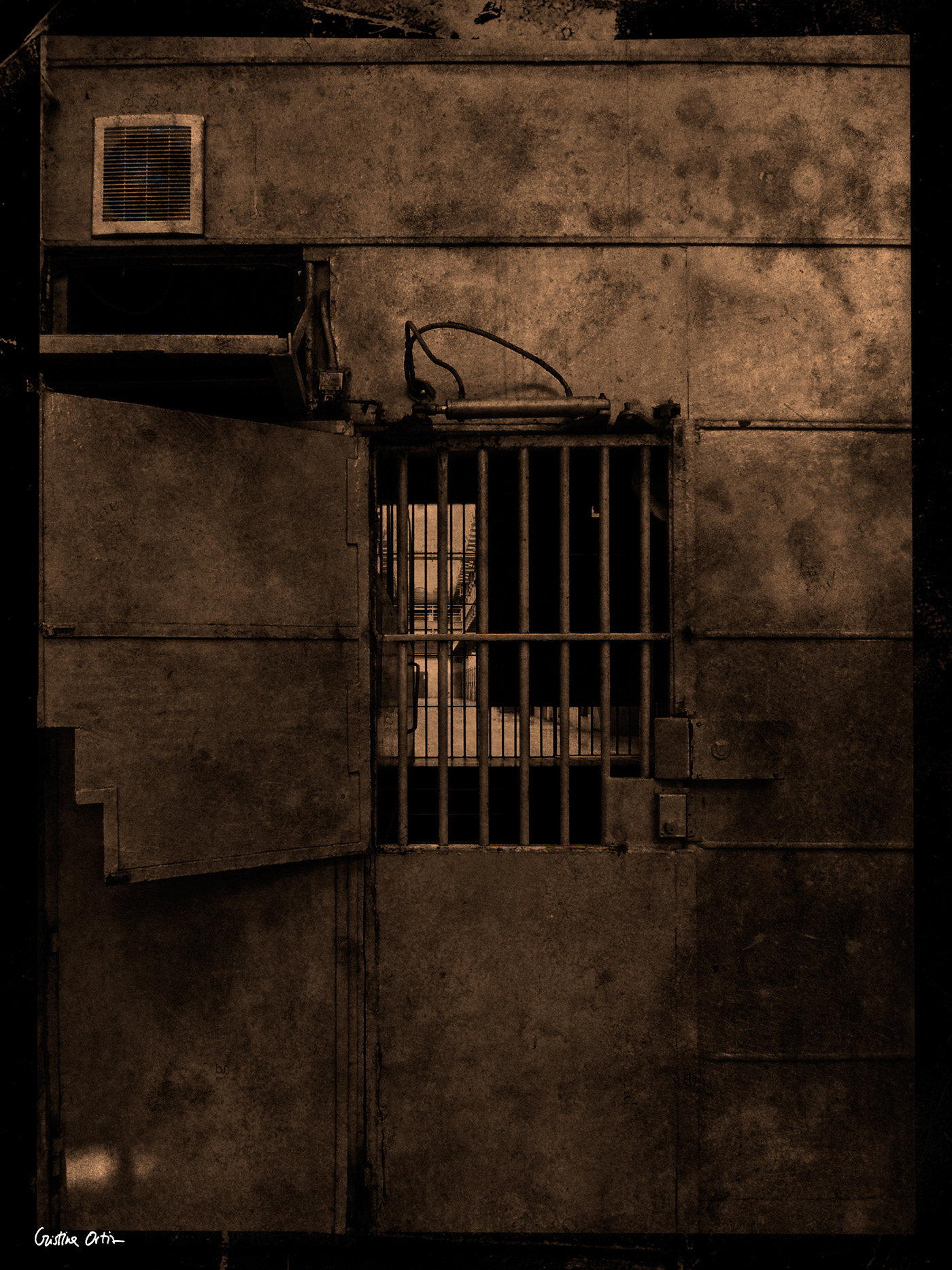 old photography architecture prison barcelona