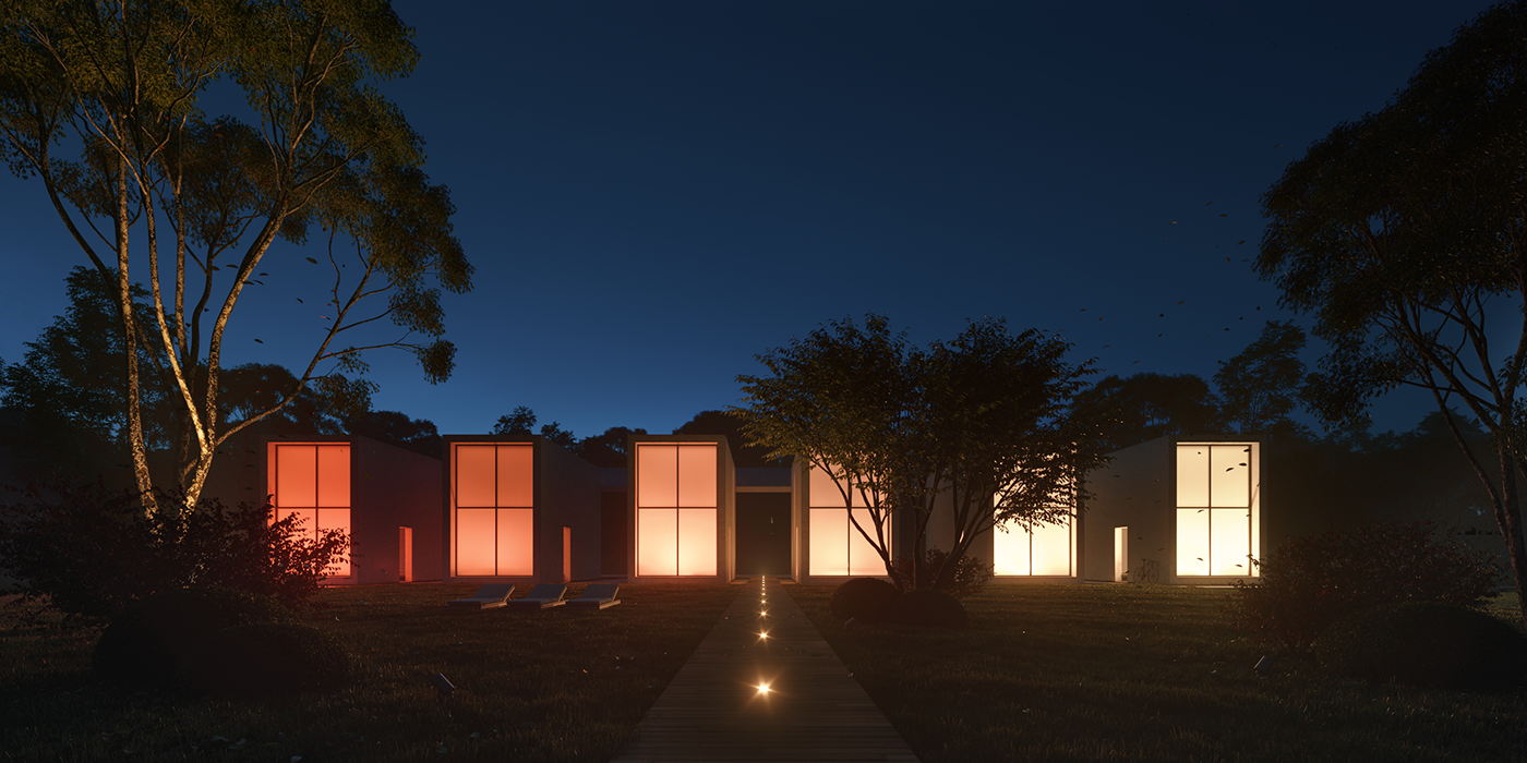 Landscape architecture CoronaRender  moods CGI 3dmax exterior archviz visual lighting