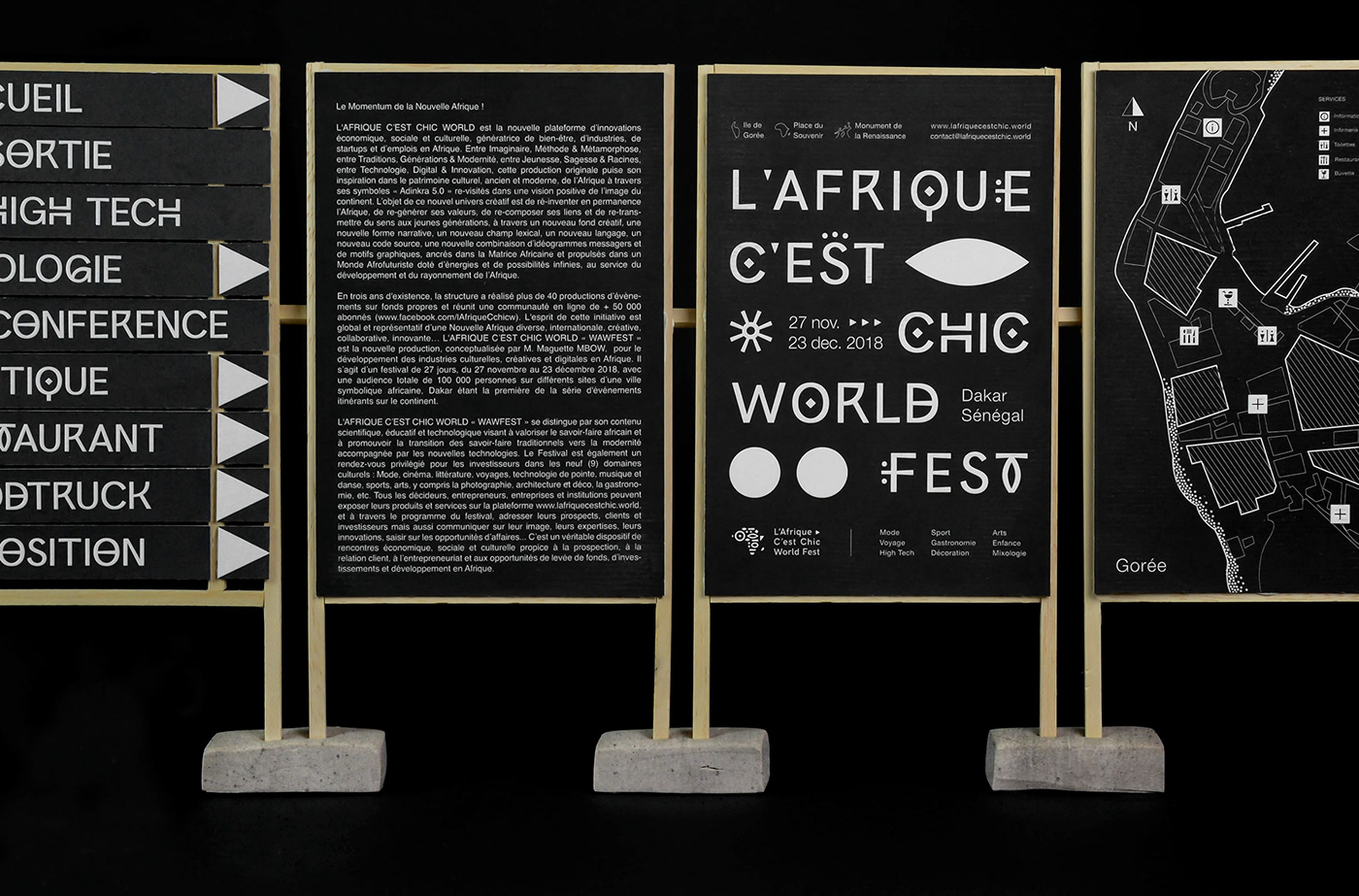 africa culture festival branding  editorial identity shapes graphic design  Adinkra Typeface