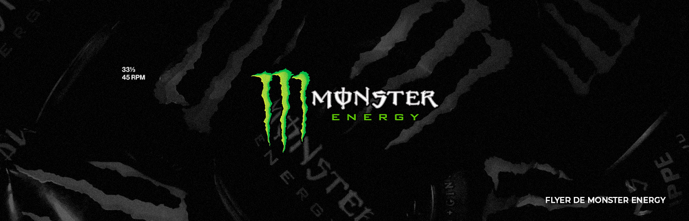 monster energy flyer Social media post energy drink drink publicidad publicity social media Caribe