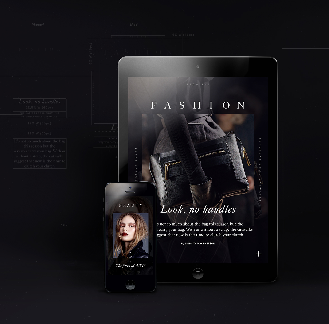 Harrods London magazine iPad iphone android tablet luxury Native Responsive cms modular