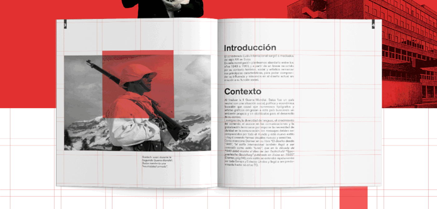 collage digital Diseño editorial diseño suizo Fotografia grilla