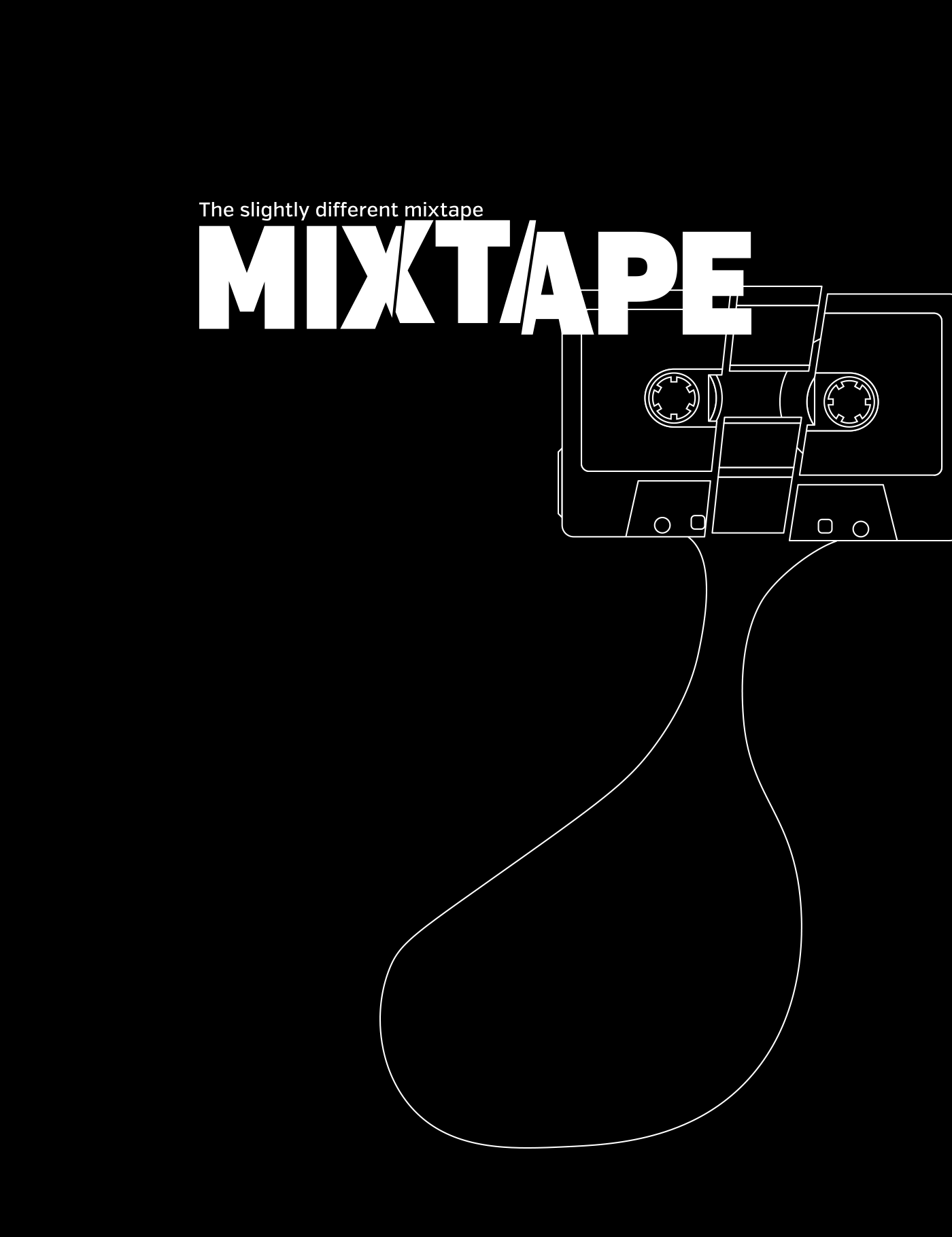 mixtape arty farty art music mix cut Glue cassette tape colorful