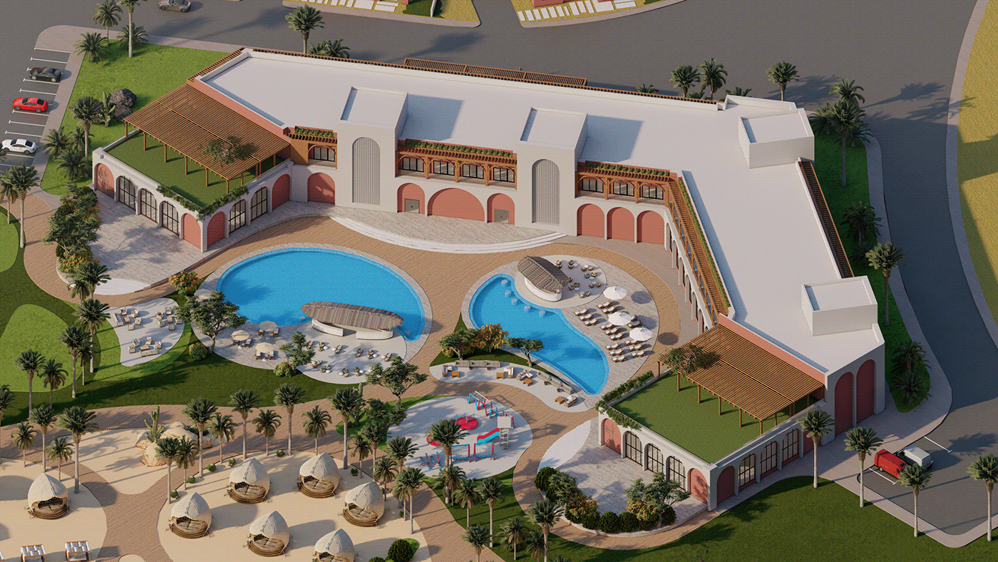 resort luxury residential compound Urban Design Landscape architecture Boutique Hotel Clubhouse marina