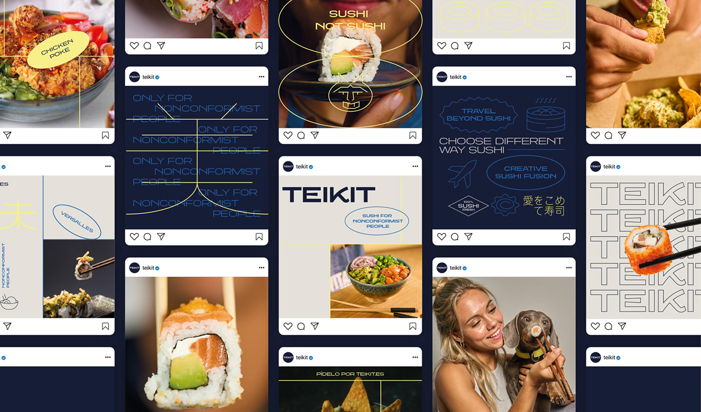 Sushi branding  brand identity fooddesign barcelona spain Asian Food asian graphic design  visual identity