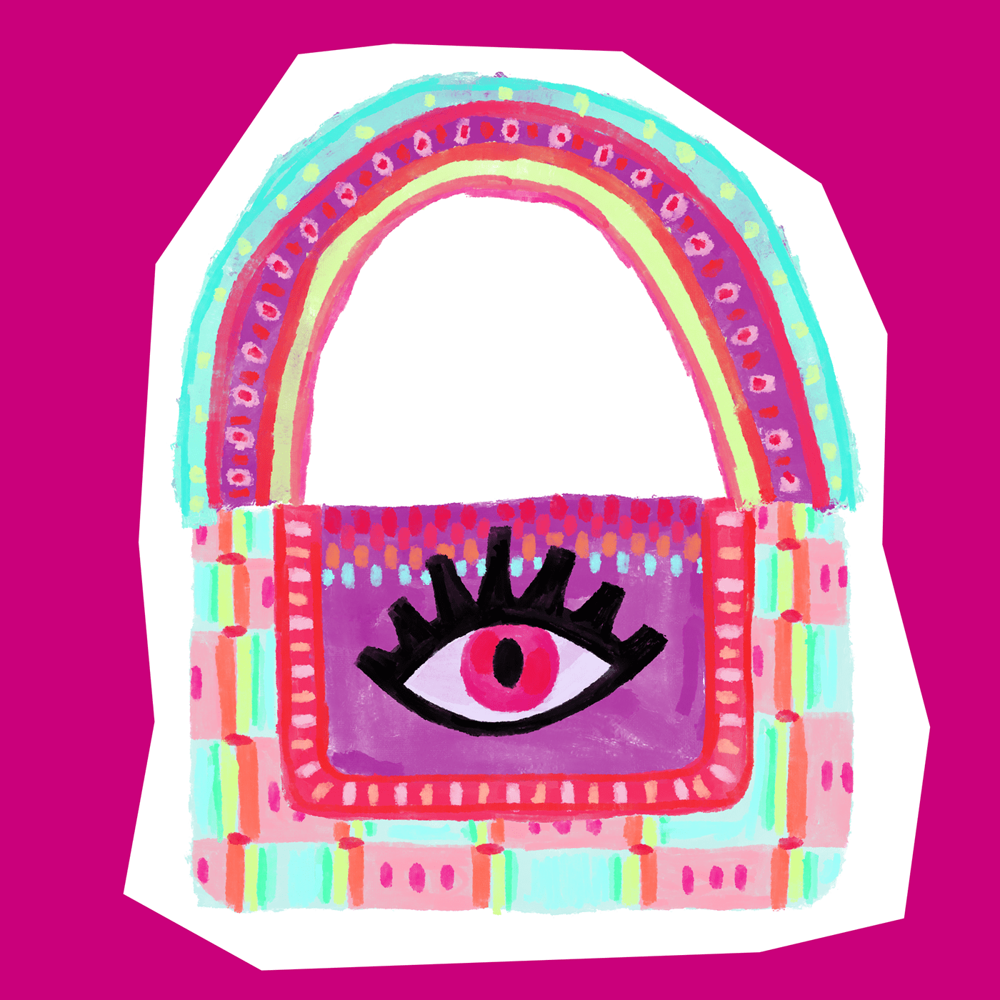 accessories bag bags blue bright bright colors color colorful colors cool evil eye eye eyes Fashion  Maroon modern pink preppy purple Style stylish trend vibrant vogue