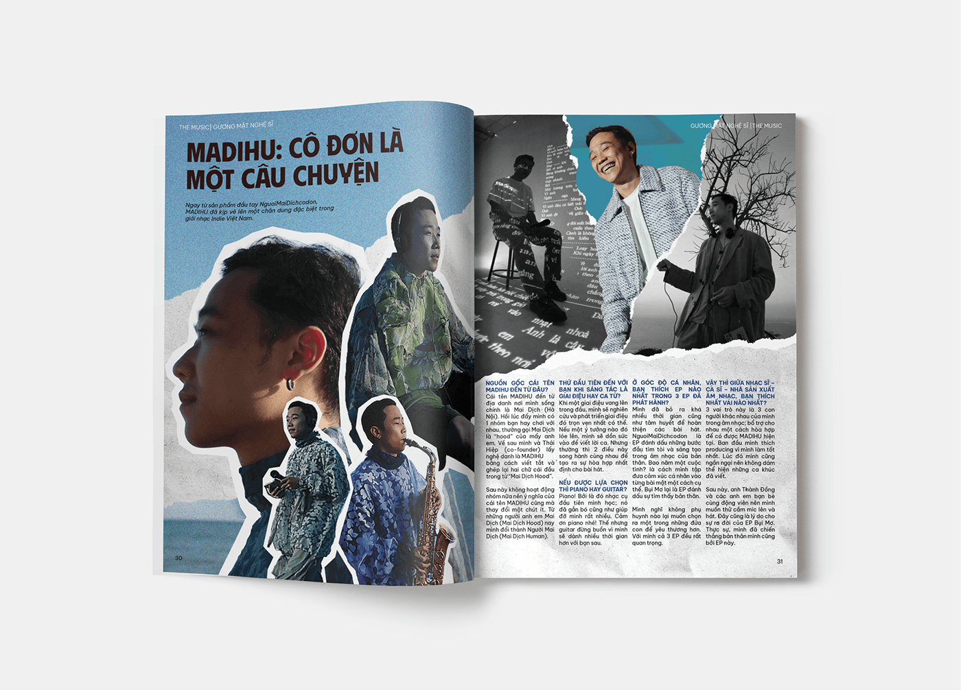 magazine Magazine design magazine layout music Music magazine Layout Layout Design collage collage art the music