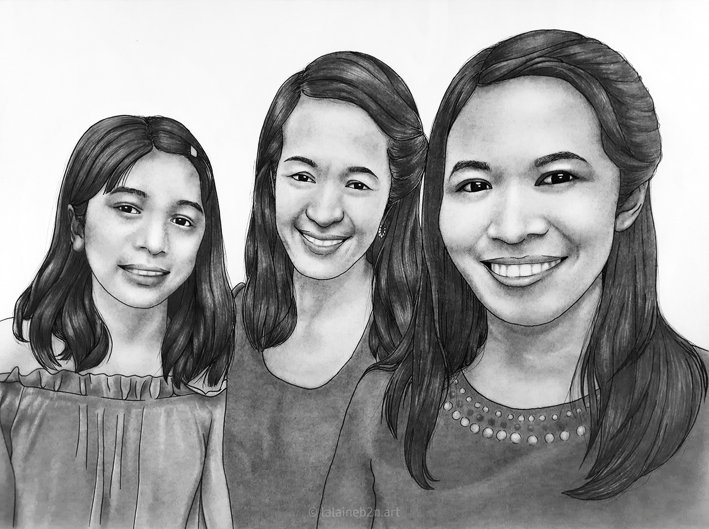 artwork black and white charcoal commission Drawing  graphite pen pencil portrait TRADITIONAL ART