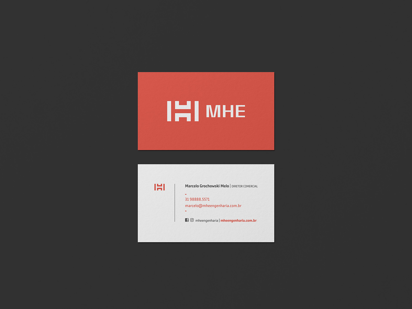 brand branding  color Engenharia logo Logotipo marca MHE pattern