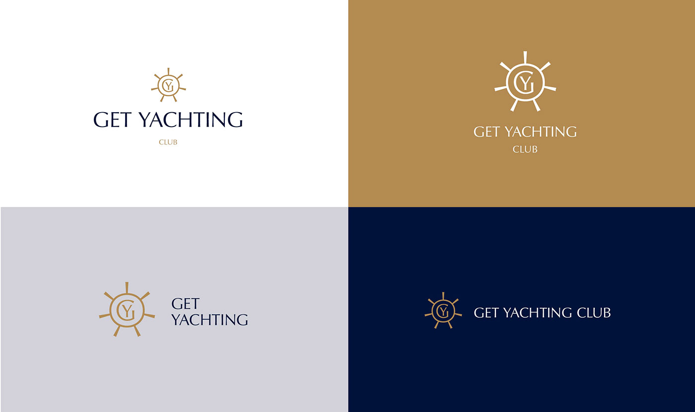 Brand Design brand identity Corporate Identity identity Logo Design Logotype Luxury Design sea branding YACHT CLUB Yachting