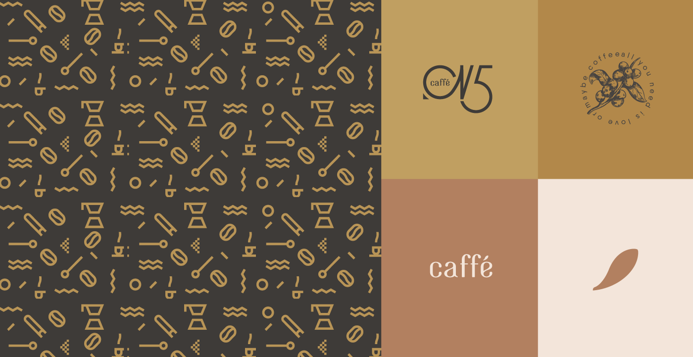 brand branding  cafe Coffee design graphic identity logo visual