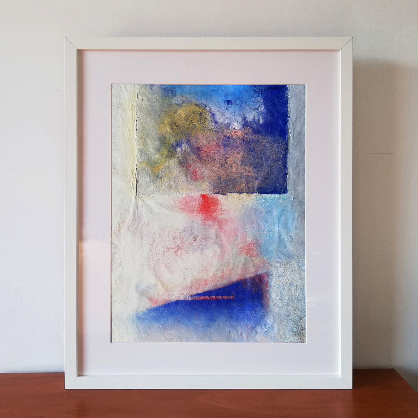acrylics framed artworks oilpaster tissuepaper transparentpaper
