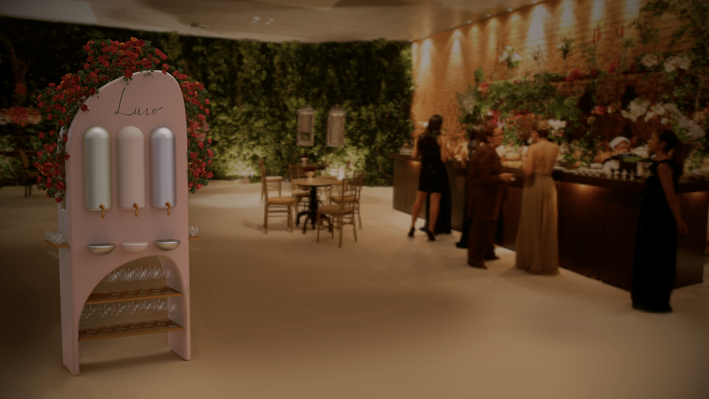3d modeling Brand Design furniture product design  Render visual identity wedding wine
