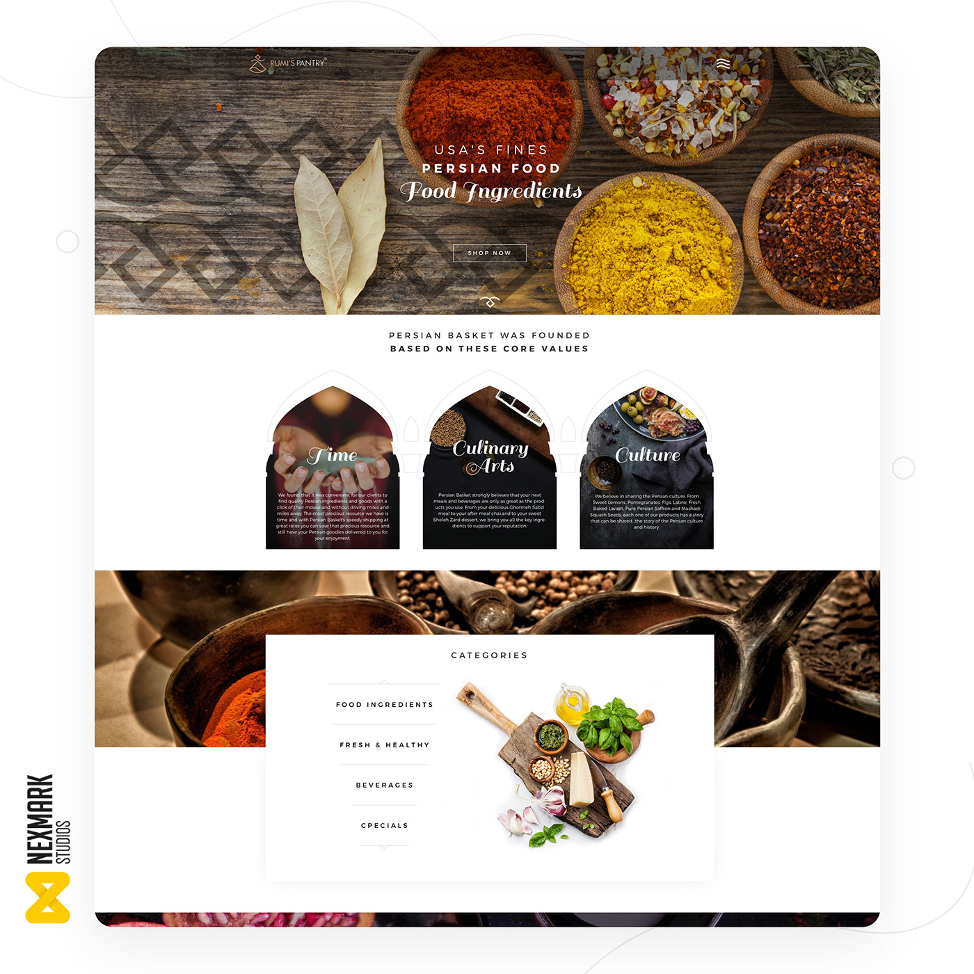 Food  landing page restaurant ui ux Web Design  Website