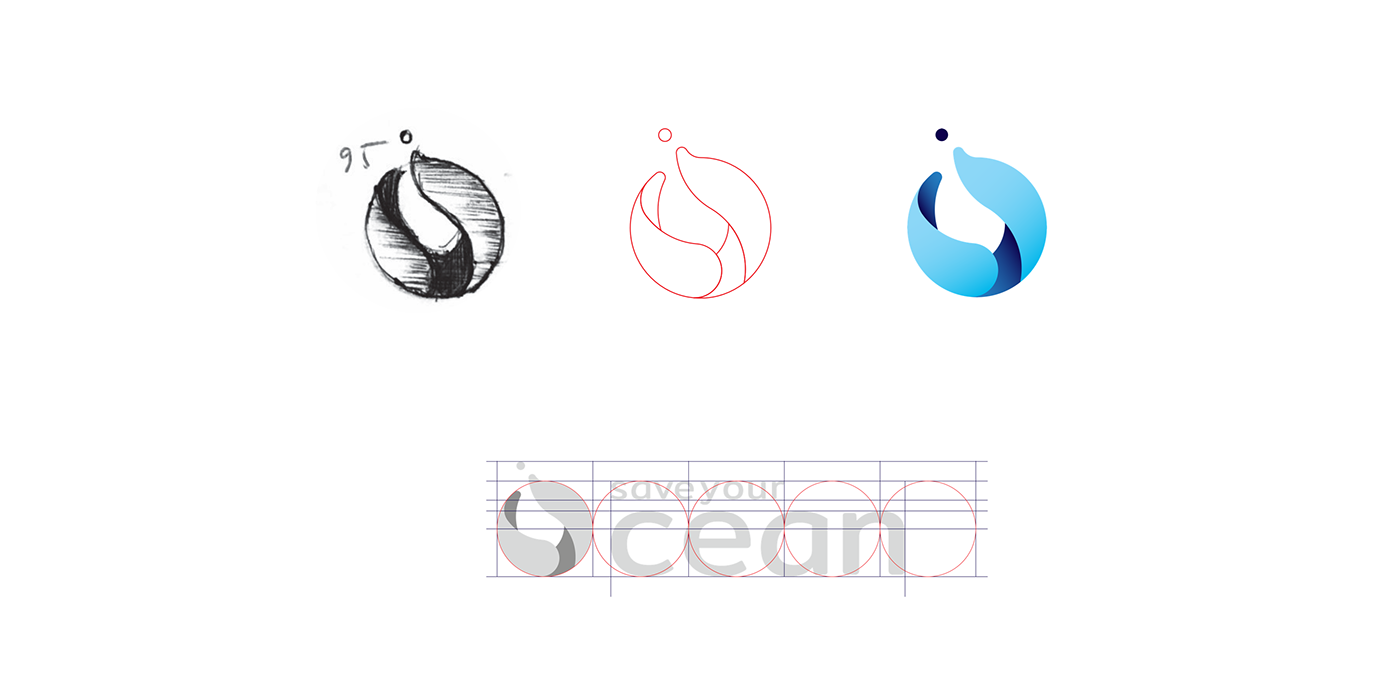 vietnam hcmc brand identity tri logo Ocean water blue