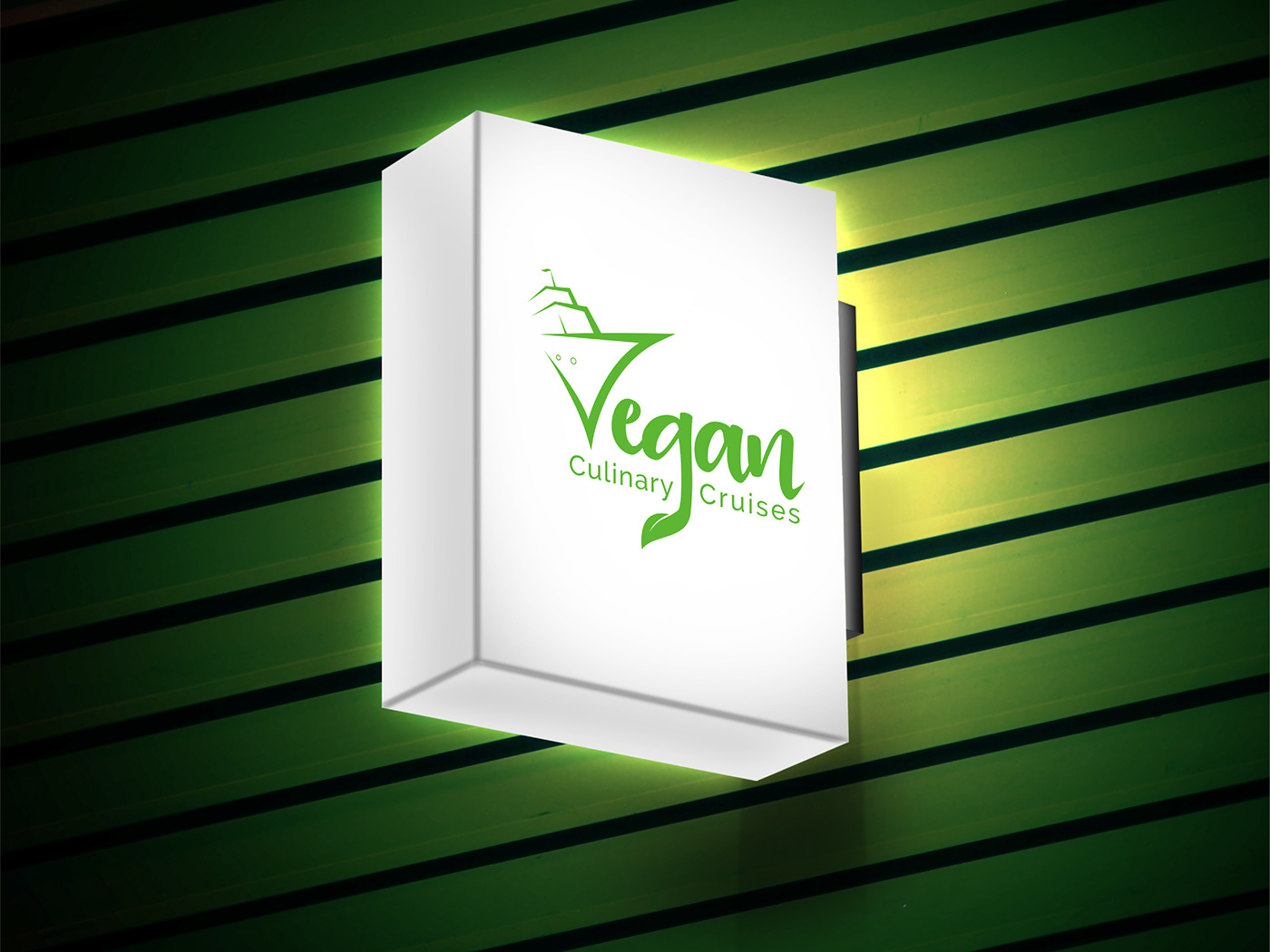 branding  cruise Culinary design graphic identity logo vegan