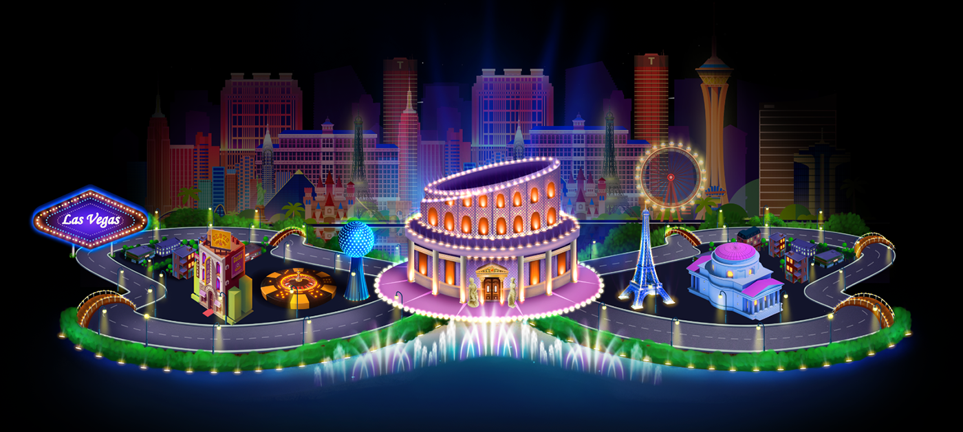 casino design feature Gaming playtika product UI ux Vegas