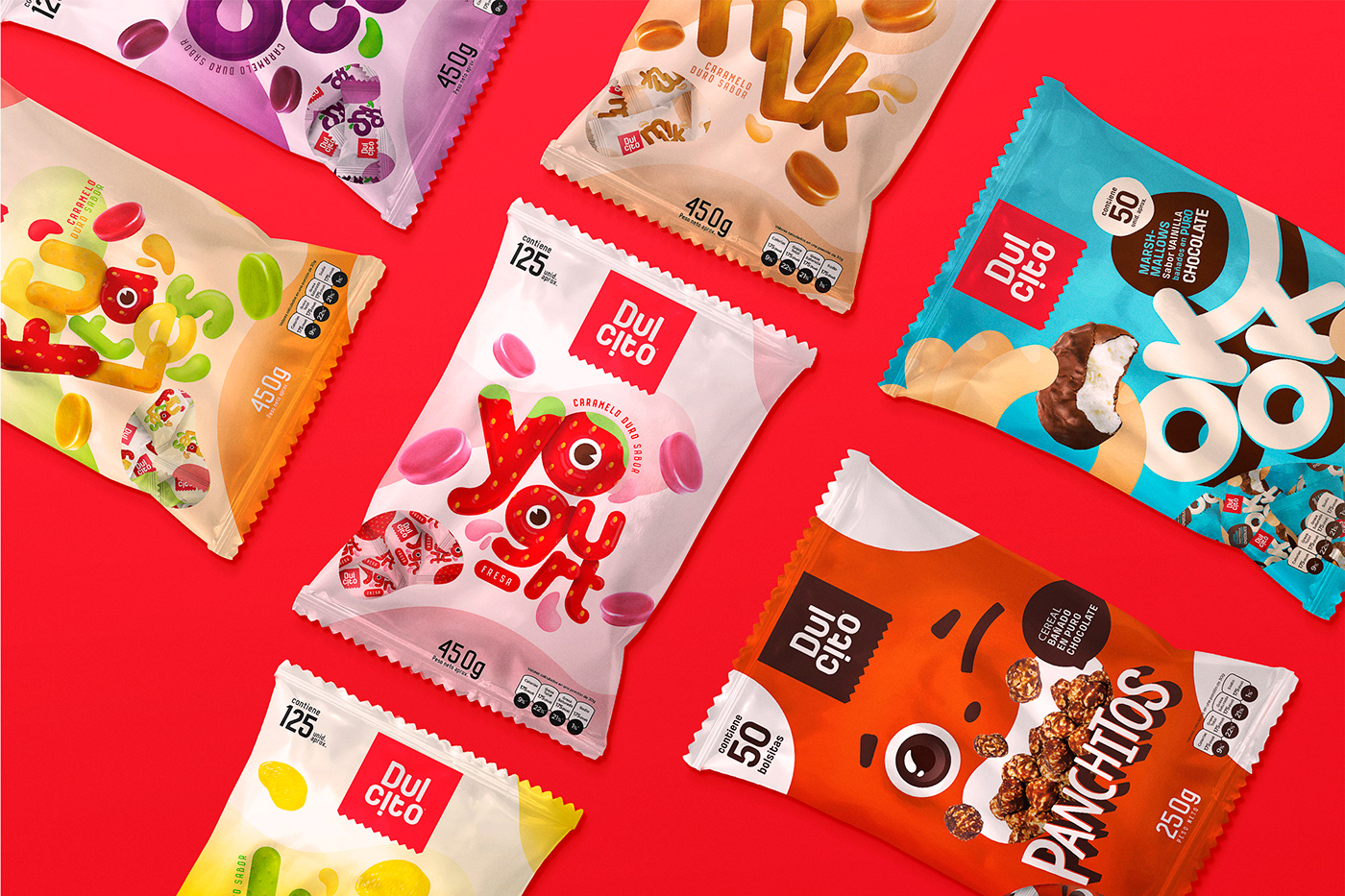 branding  brand design graphic design  Packaging art direction  Candy chocolate packaging design sweet
