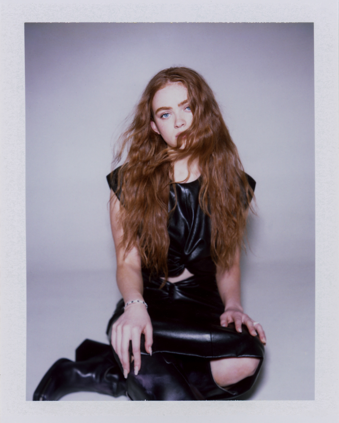 Portrait of Stranger Things actress Sadie Sink shot by Emily Soto on 35mm film in NYC
