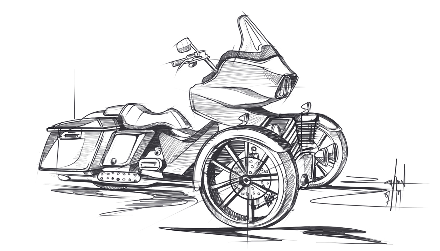 motorcycle concept art harley morgan design