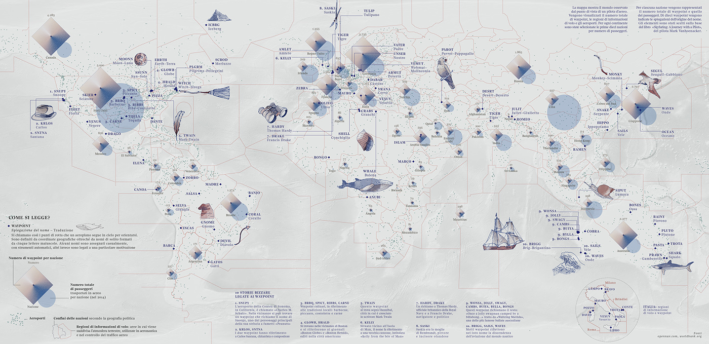 cartography map dataviz DATAVISUALIZATION watercolor drawings infographics flight SKY worldmap texture