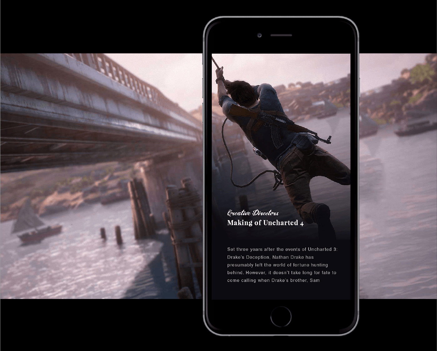 Adobe Portfolio Uncharted 4 Uncharted 4: A Thief's End A Thief's End naughty dog playstation 4 Sony Gaming Games Web action adventure