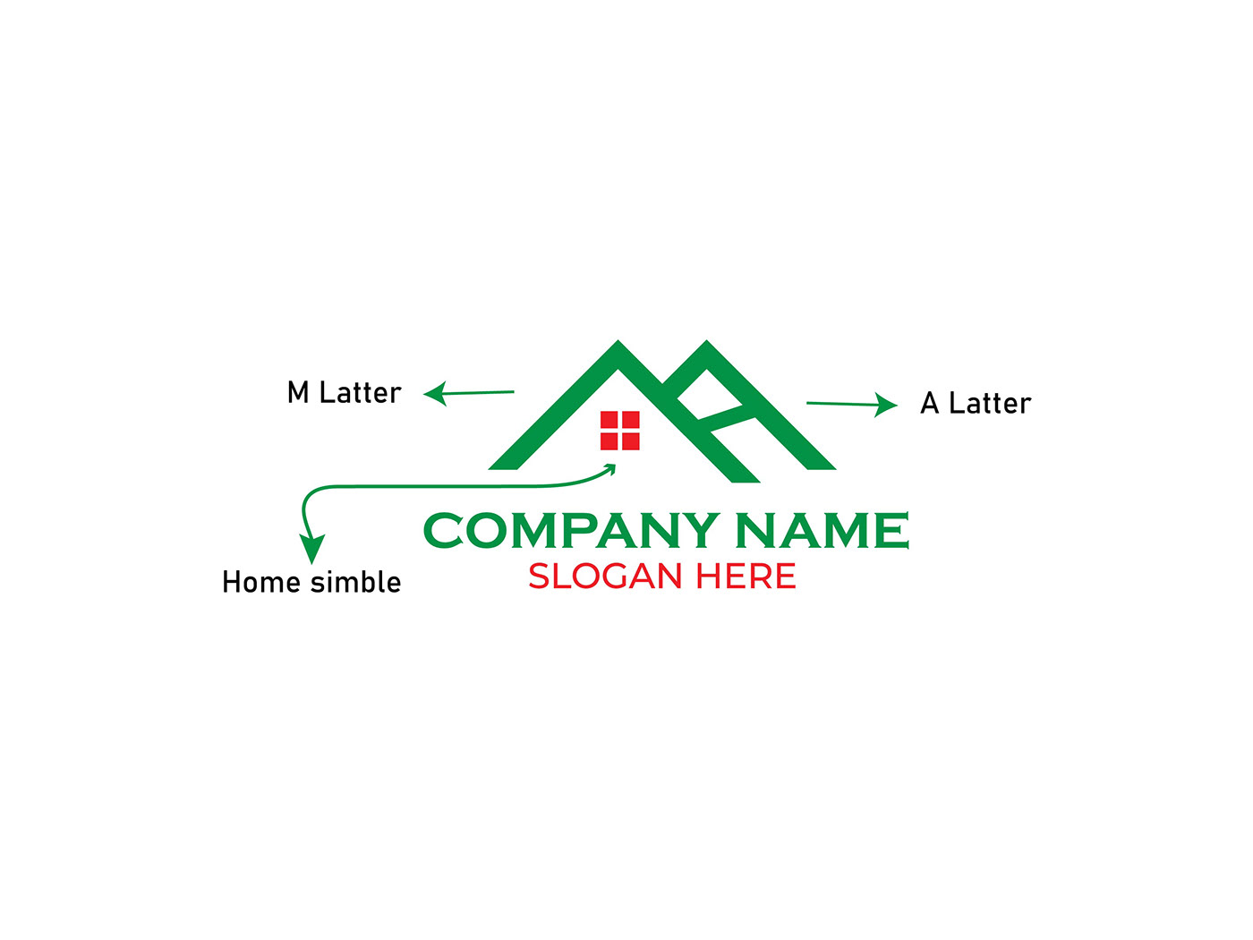 logo brand design Real estate logo brand identity Logo Design branding  construction m logo design A logo logos MA Latter Logo Design