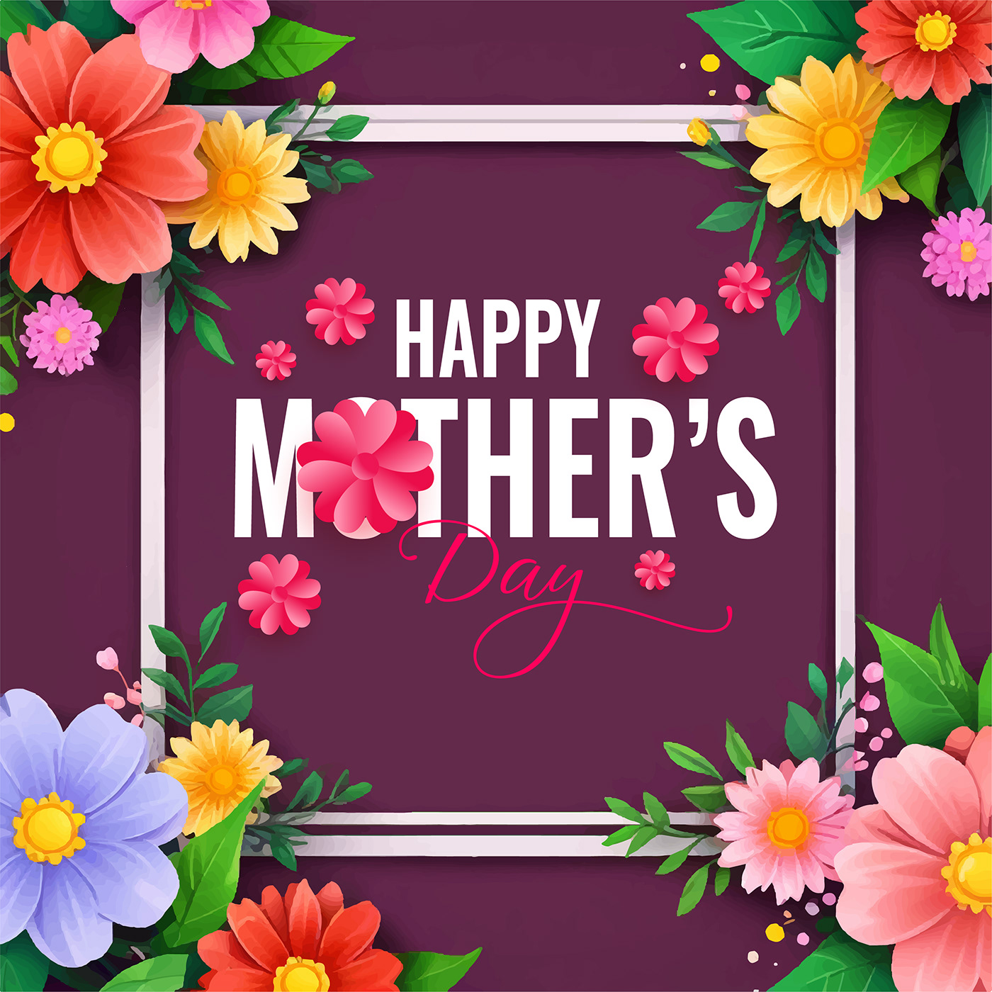 mother happy Holiday Birthday DAUGHTER Mum mom template Mother's Day Love