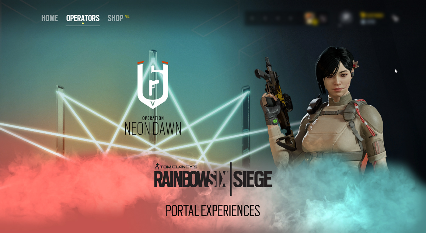 design ux Prototyping Siege ubisoft wireframes menus Videogames R6 rainbow