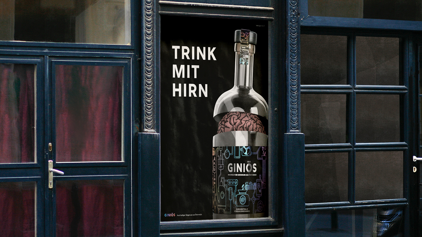 3D campaign design gin gin label Gin Packaging ILLUSTRATION  Packaging packaging design Spirits