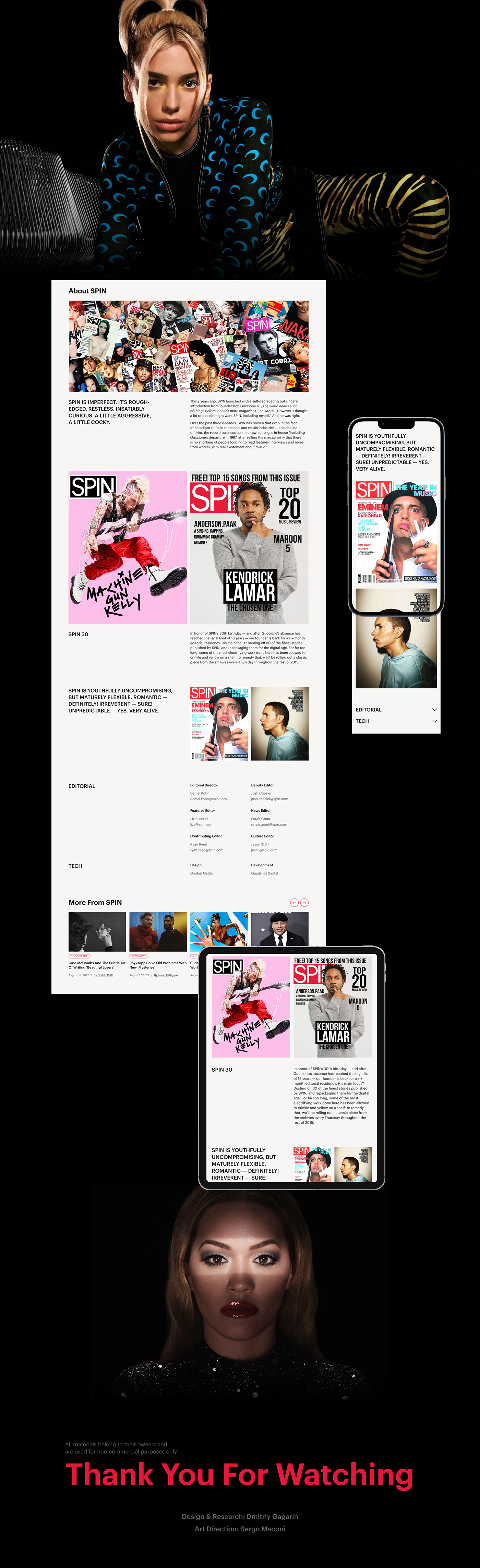 magazine music news online magazine research UI UI/UX ux Web Design  Website