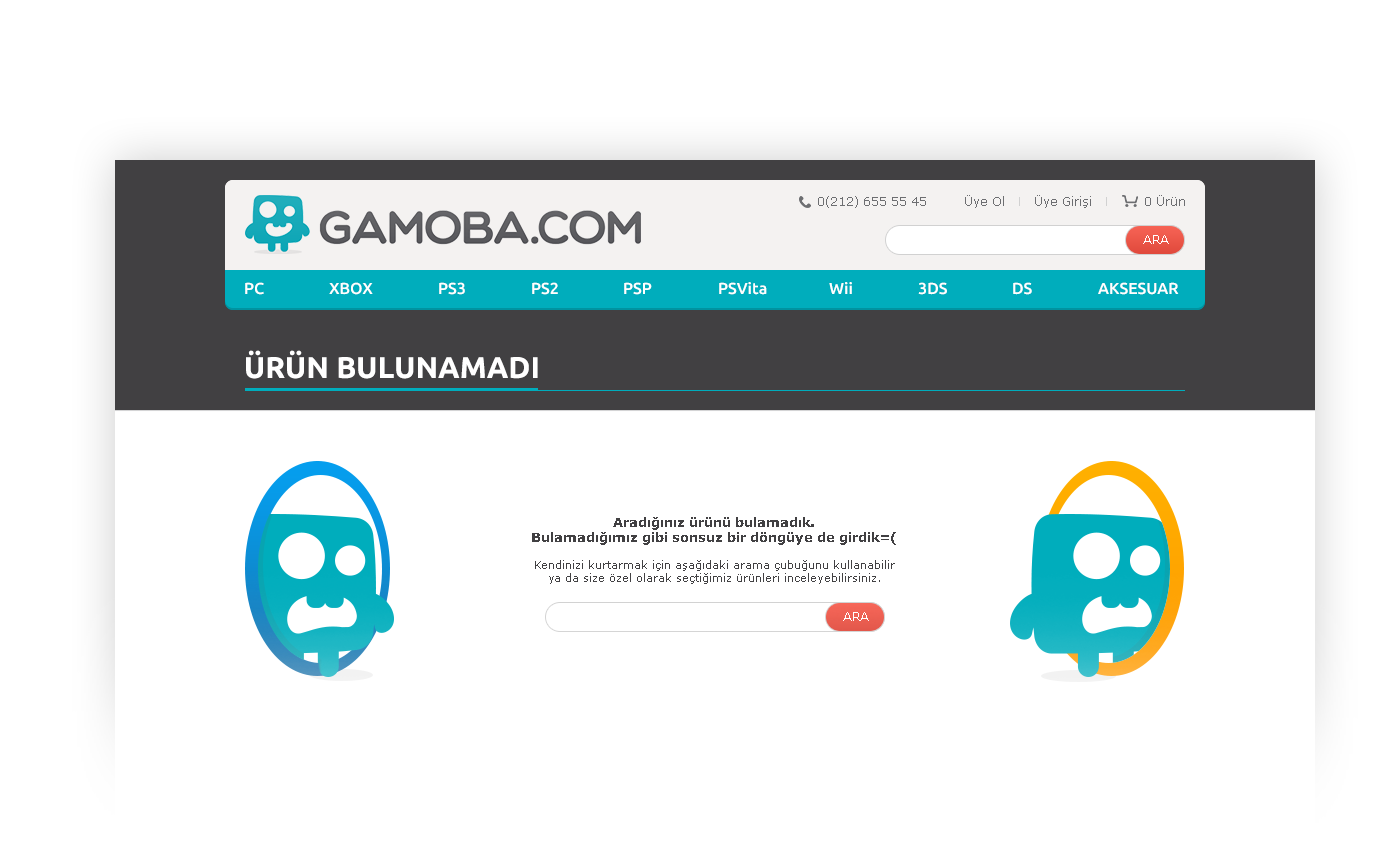 Website Ecommerce e-commerce game