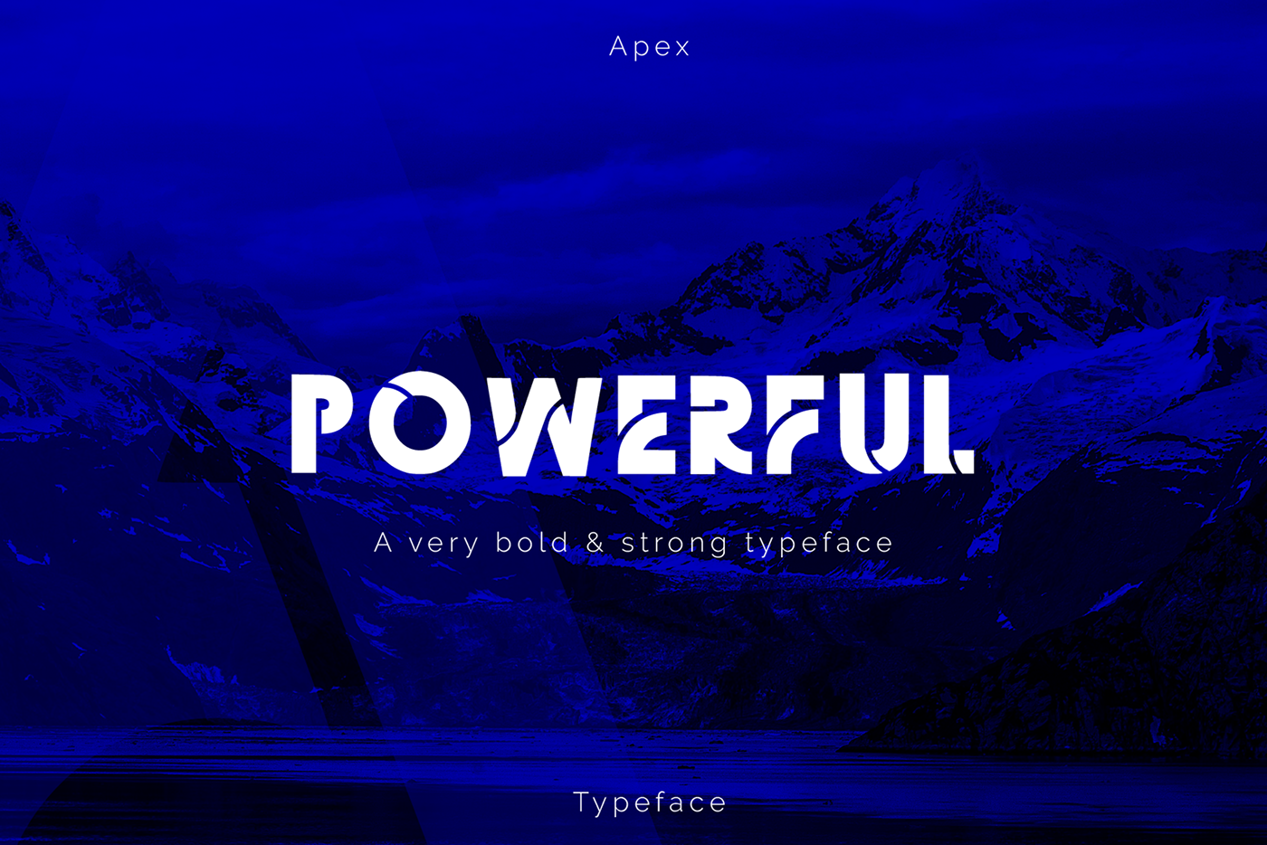 font Typeface typography   design graphic design  bold Dynamic mountain Powerful