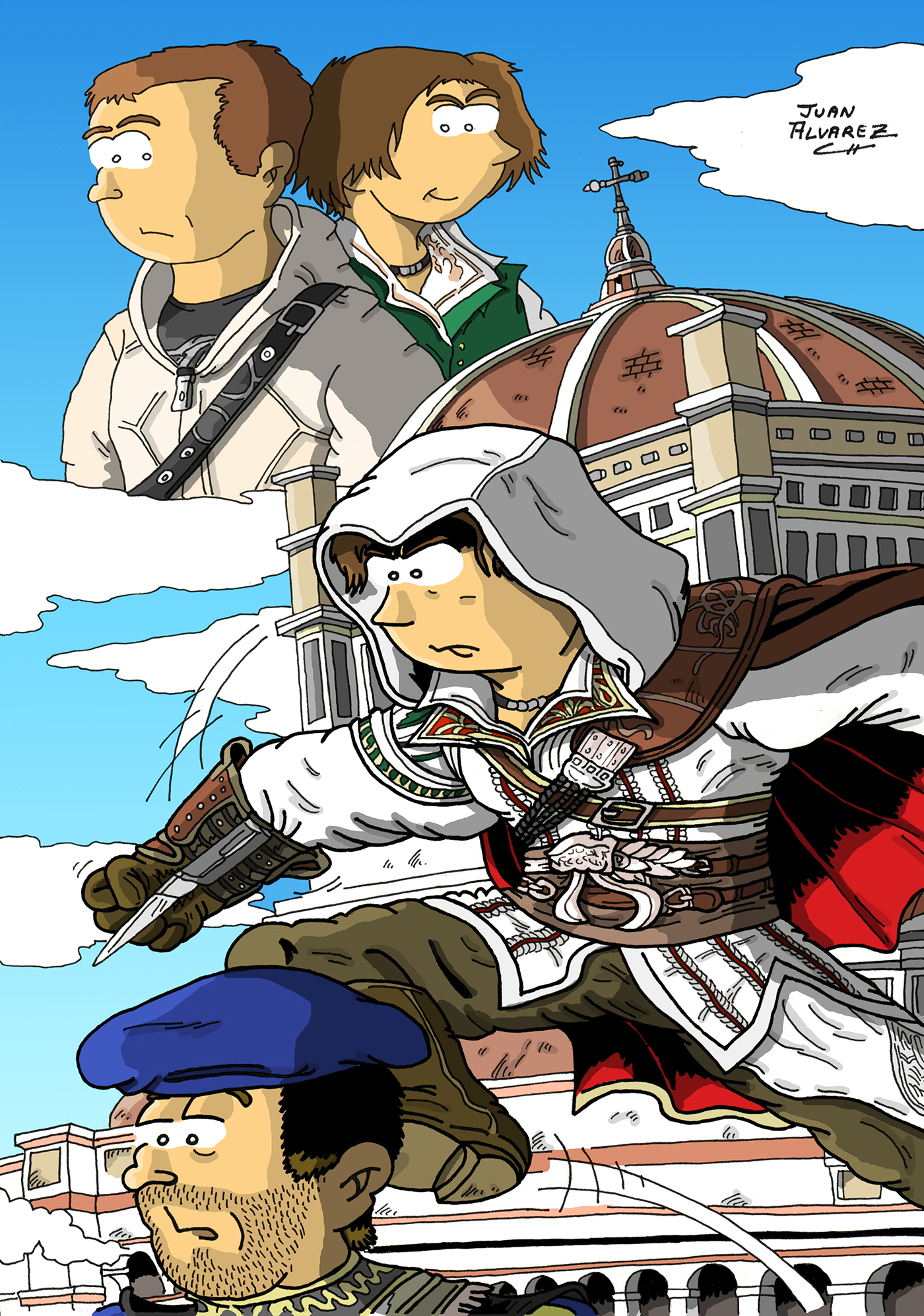 comics fanarts tv series Cartoons Movies star wars tomb raider Videogames digital color inking