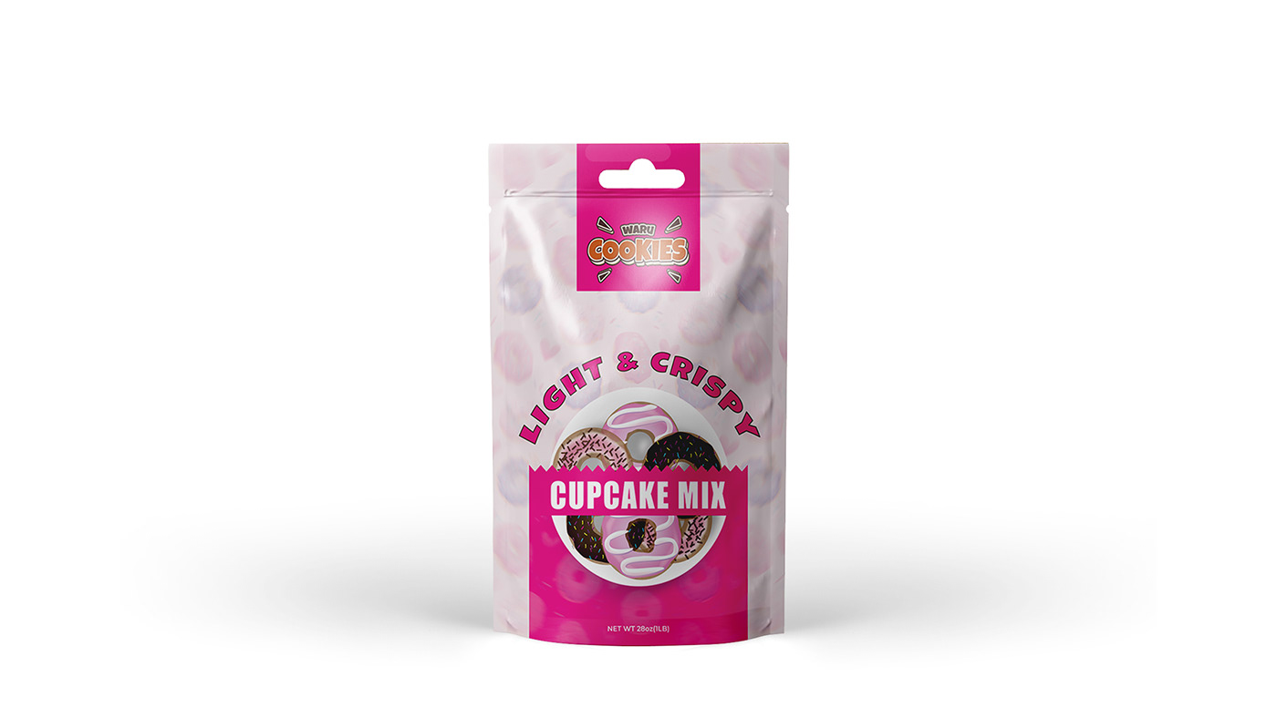 Packaging and Labeling product design  Packaging Label label design packaging design Pouch Packaging Cupcake Packaging biscuit packaging pouch label design