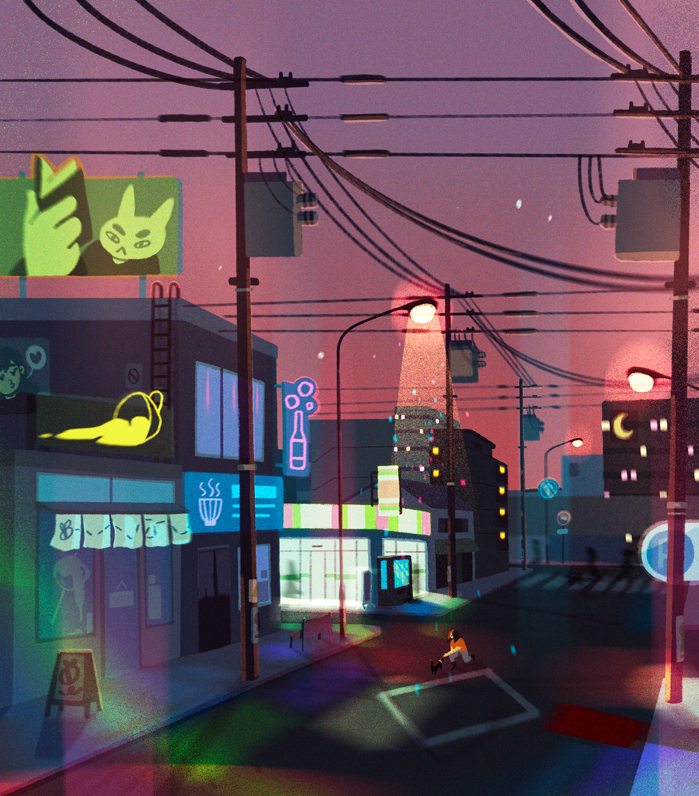 anime city concept art daily Digital Art  everyday ILLUSTRATION  personal quarrantine thoughts