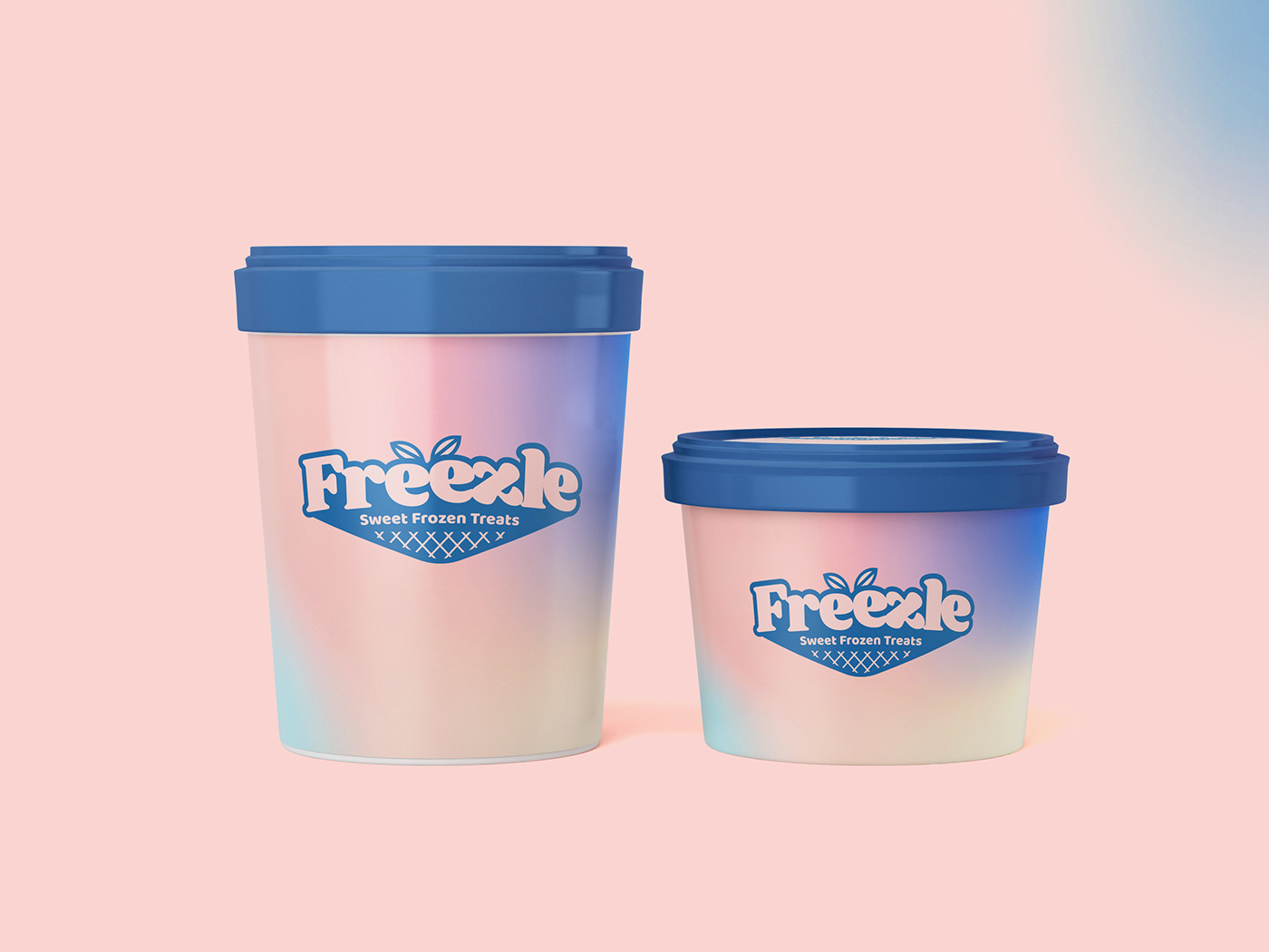 branding  design Design Graphic food and beverage ice cream rebranding repackaging
