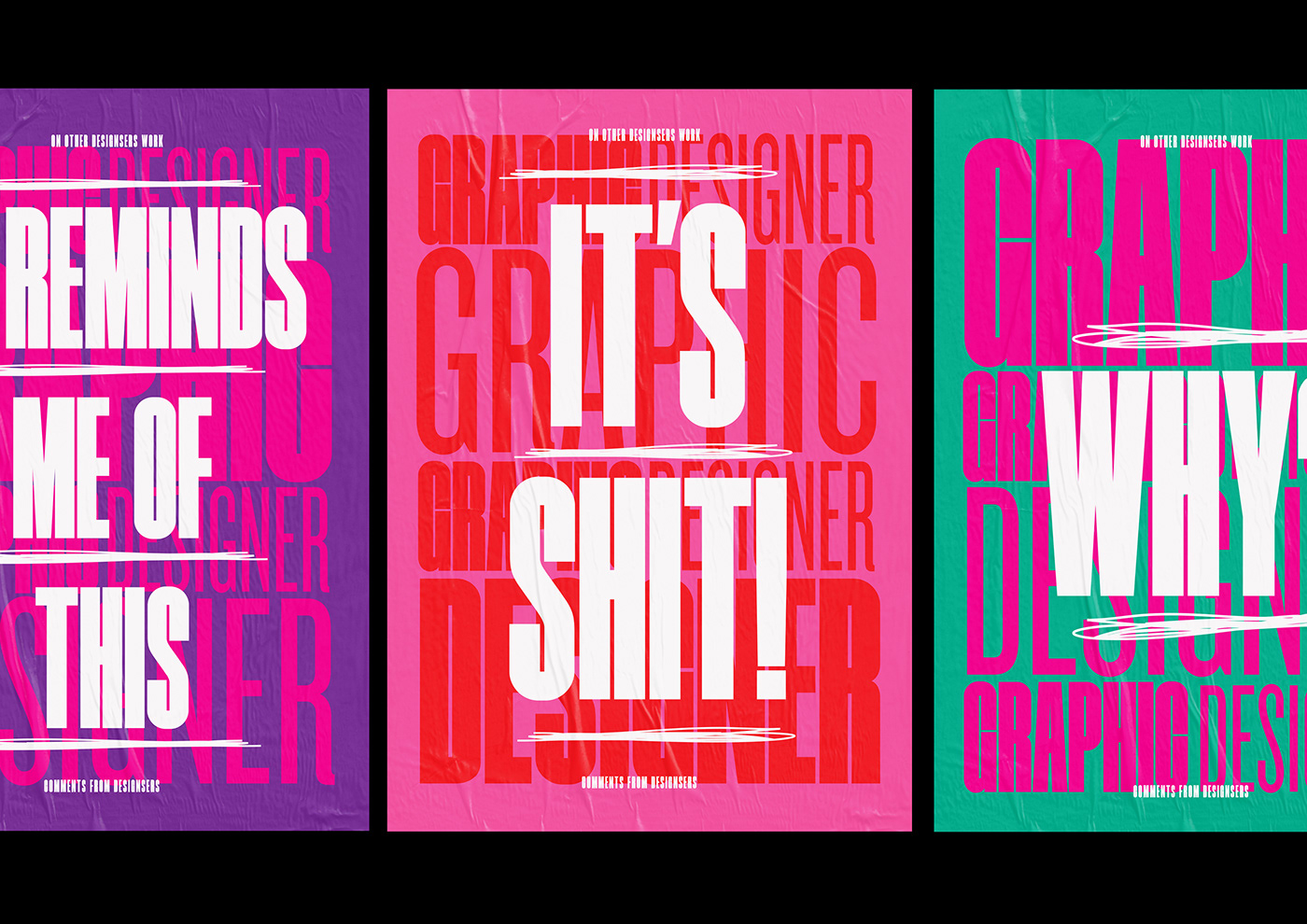 posters graphic design  typography  