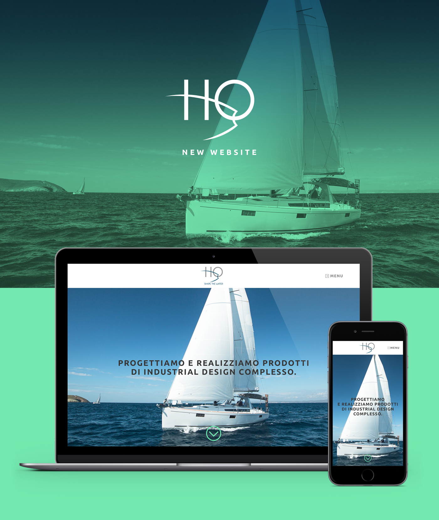web site bitterfruit Luca Fasoli Responsive mobile user experience tablet digital design boat ship craft green blue