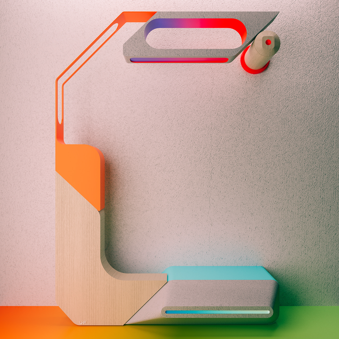 3DType letters geometry lights glass Modernart Playful characters 36daysoftype 36daysoftype05