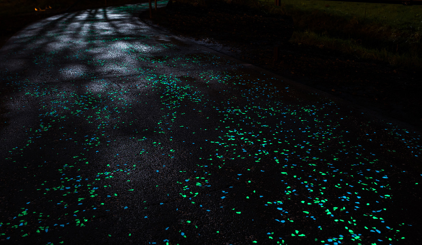 van gogh Gogh studio roosegaarde bike lane glowing path Bike Cycling night nighttime lights