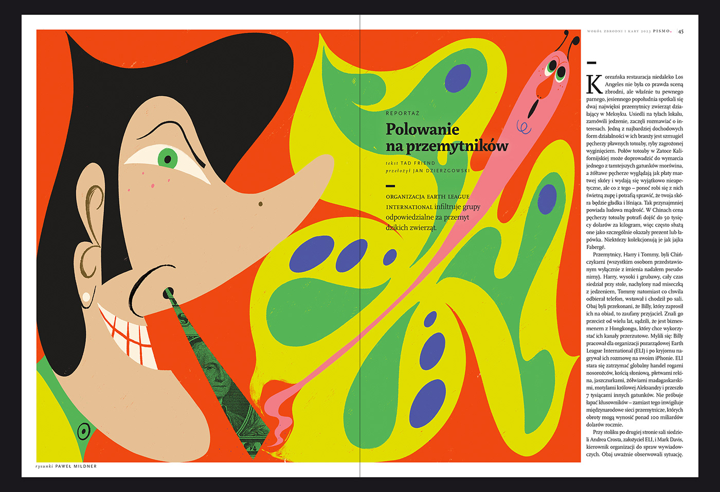 Editorial Illustration spot illustration magazine illustraton bold colorful animals illustration
