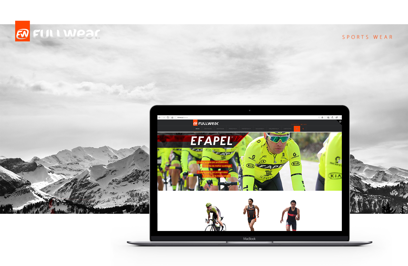 Website sport cycle design