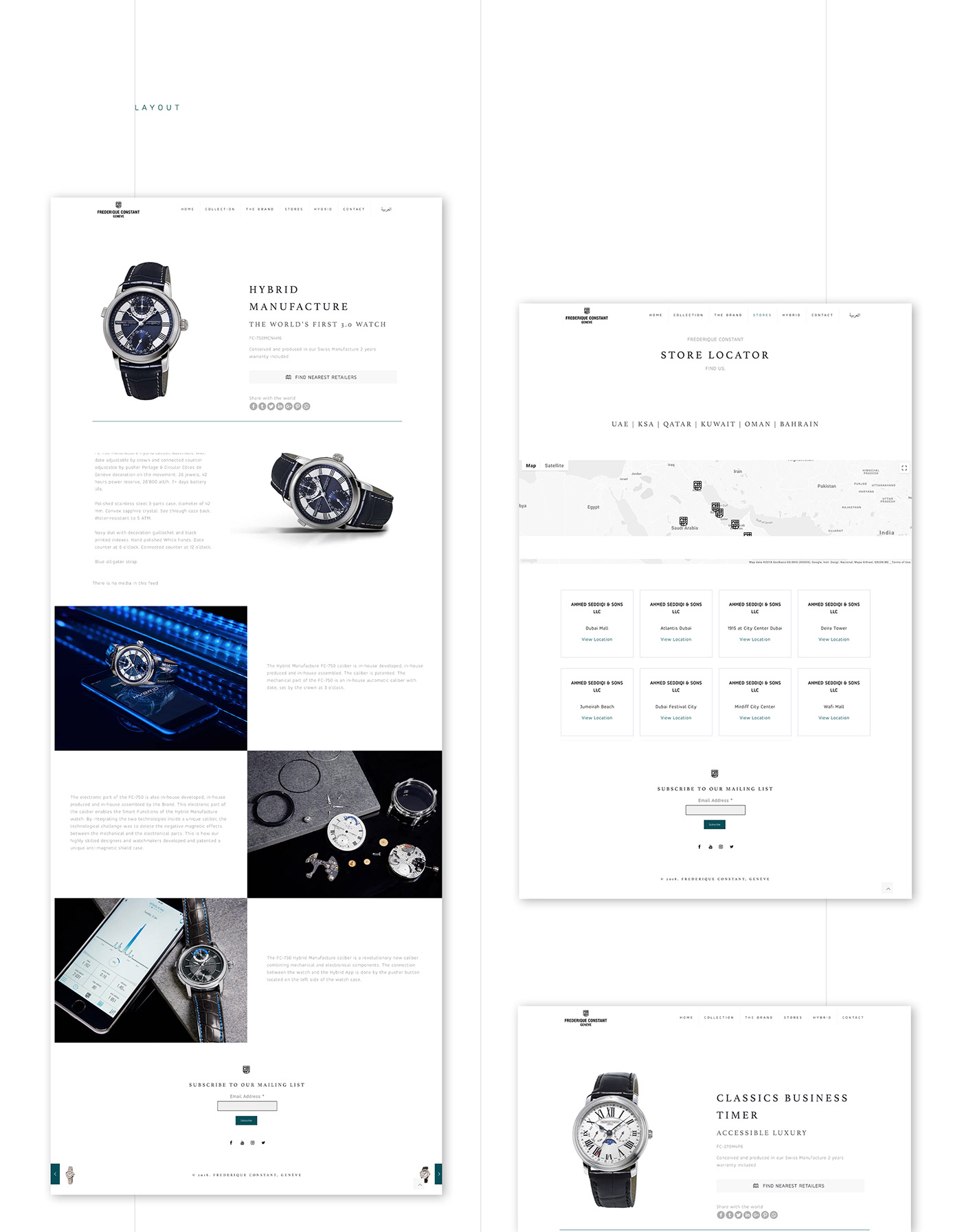 Website landing page design Watches UI ux UI/UX UserInterface UserExperience Webdesign