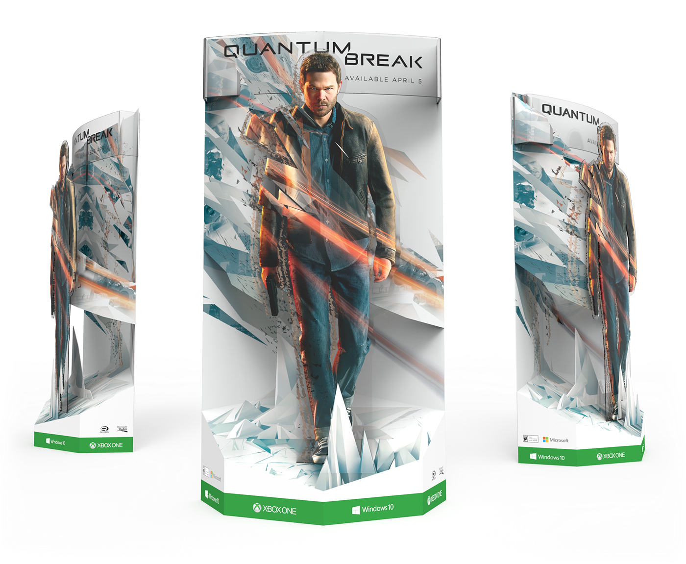 xbox Quantum Break game release  retail display pop pos Standee Signage pdq
