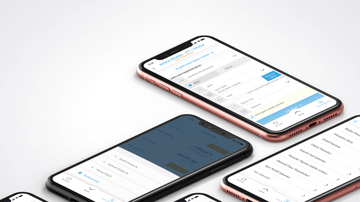 mobile design UI/UX Design Ios/ Android Design Online Banking App