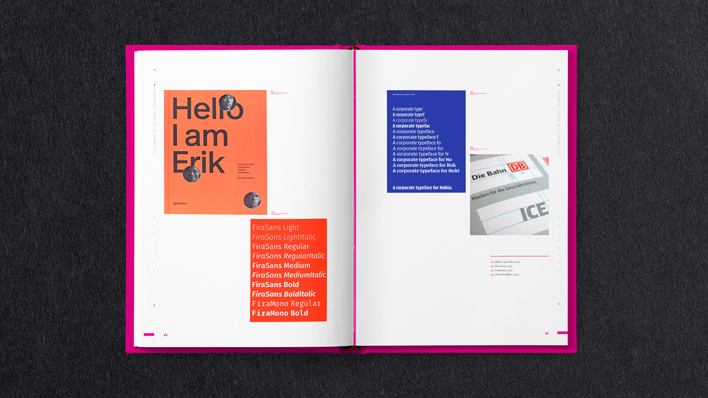designers design art book Layout editorial cover spreads grid gradient color publication